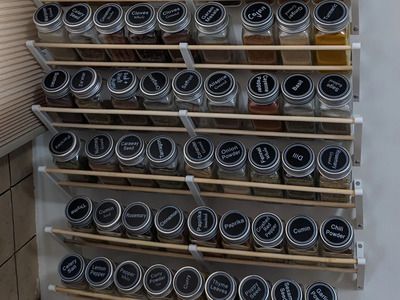 Wall-mounted Spice Rack