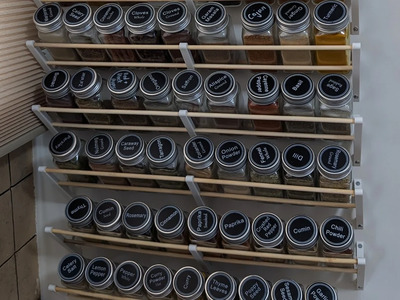 Wall-mounted Spice Rack