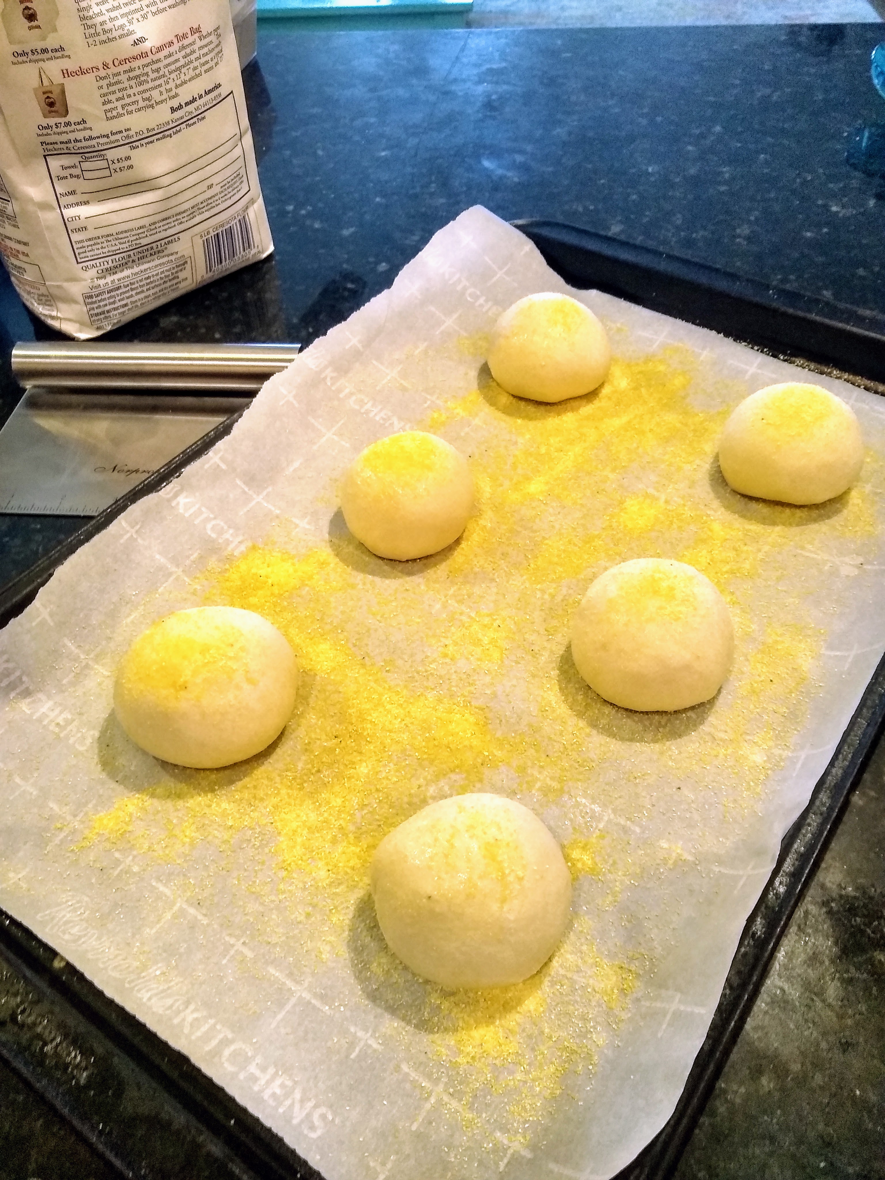 English muffin dough, pre proofing