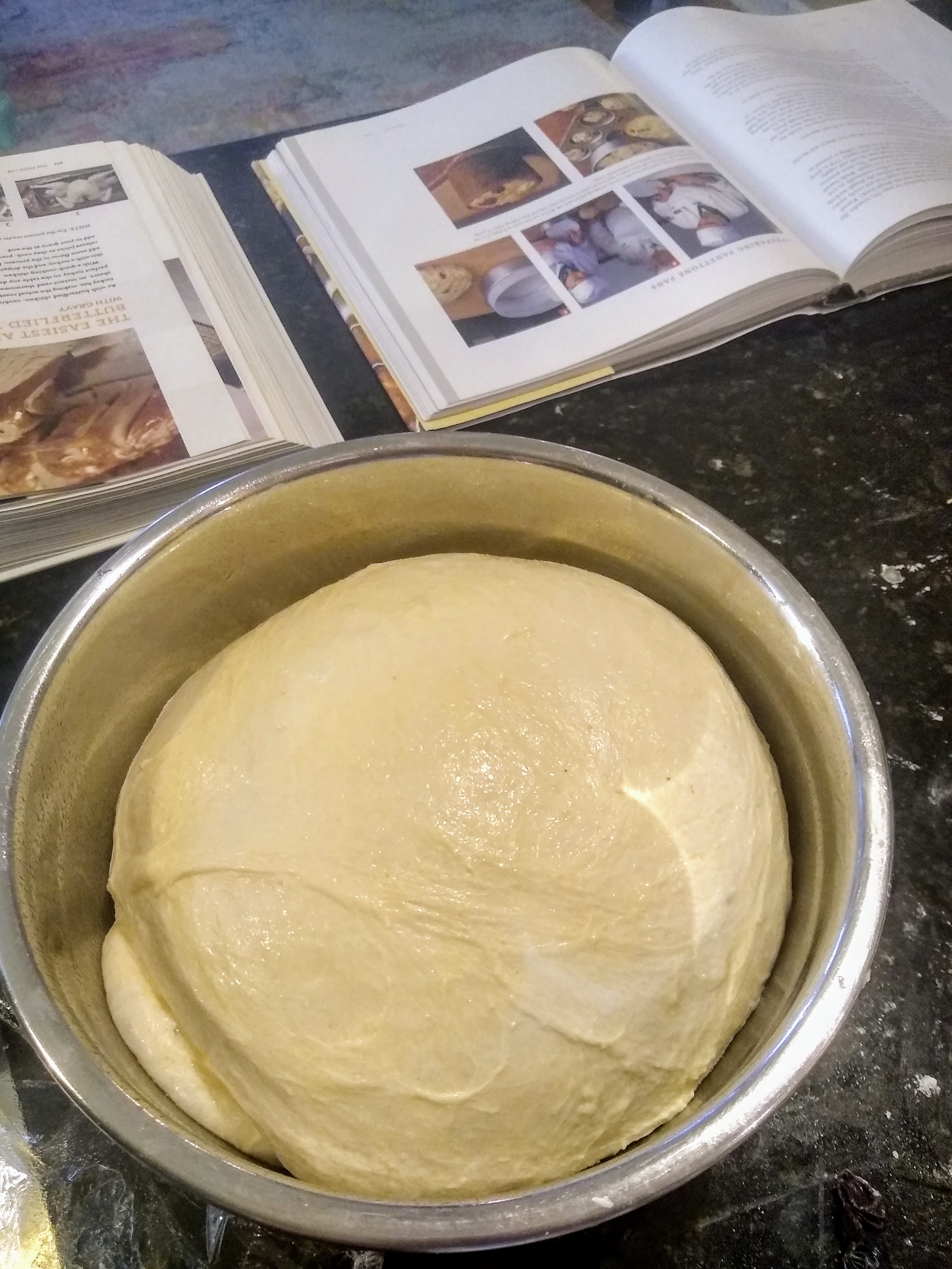 Dough, sitting in a bowl